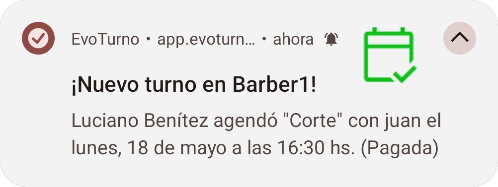 Notificación de cobro